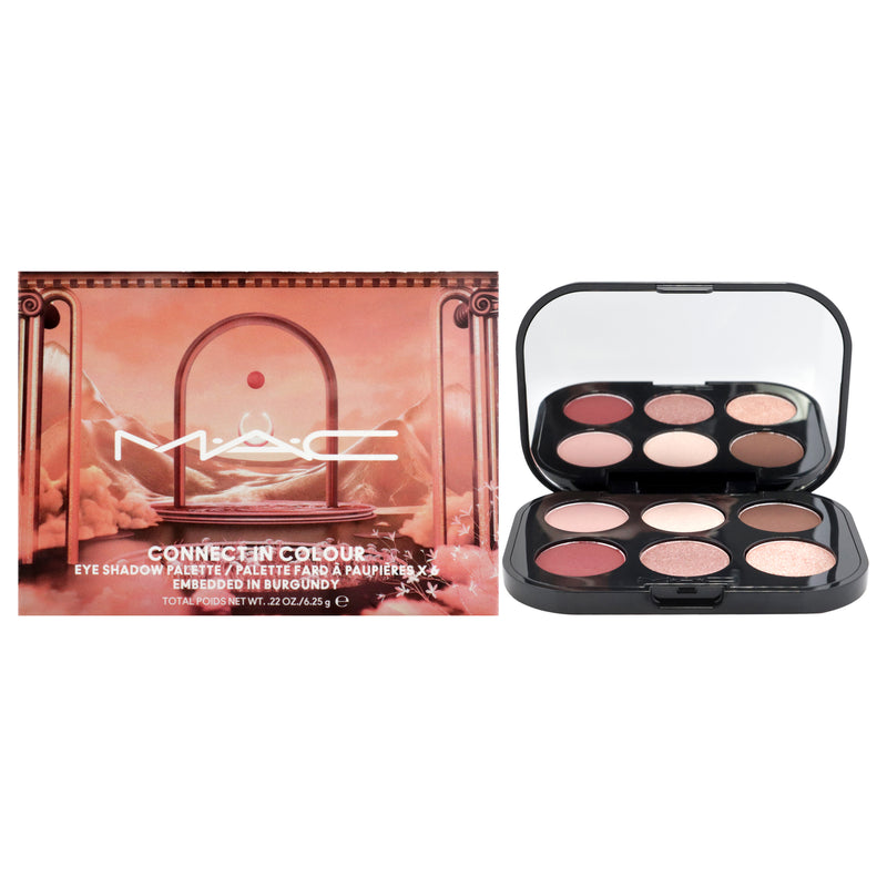 MAC Connect In Colour Eye Shadow Palette - Embedded in Burgundy by MAC for Women - 0.22 oz Eye Shadow