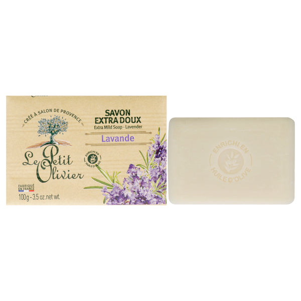 Le Petit Olivier Extra Mild Soap - Lavender by Le Petit Olivier for Unisex - 3.5 oz Soap