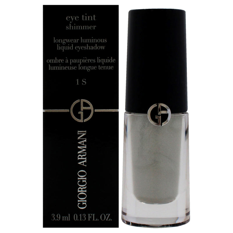 Giorgio Armani Eye Tint Shimmer Liquid Eyeshadow - 1S Silver by Giorgio Armani for Women - 0.13 oz Eye Shadow