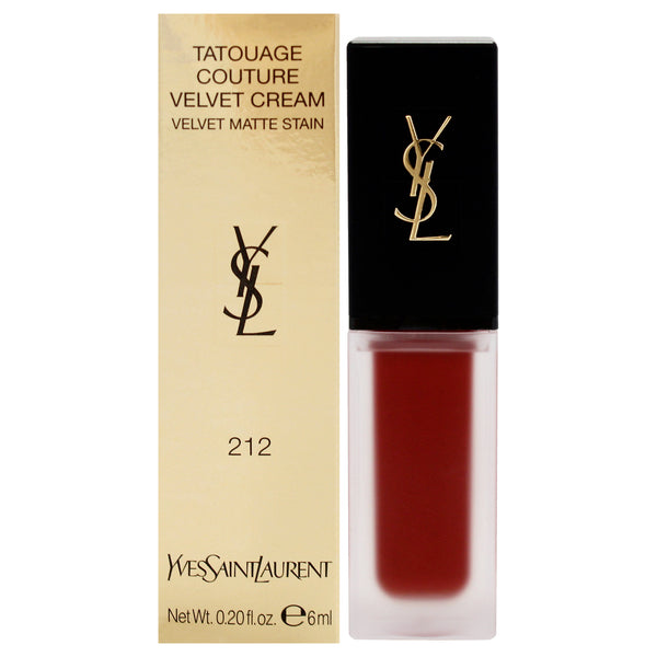 Yves Saint Laurent Tatouage Couture Velvet Matte Cream - 212 Rouge Rebel by Yves Saint Laurent for Women - 0.2 oz Lipstick