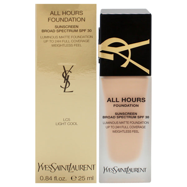 Yves Saint Laurent All Hours Foundation SPF 30 - LC5 Light Cool by Yves Saint Laurent for Women - 0.84 oz Foundation