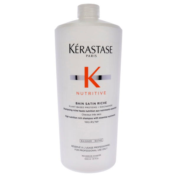 Kerastase Nutritive Bain Satin Riche Shampoo by Kerastase for Unisex - 34 oz Shampoo