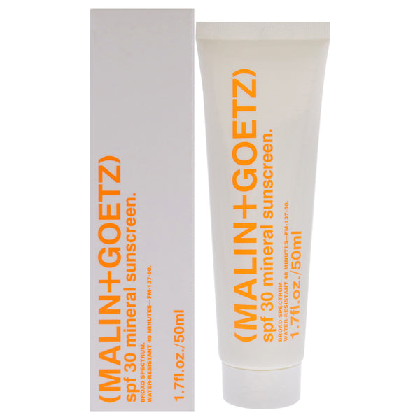 MALIN+GOETZ Mineral Sunscreen SPF 30 by Malin + Goetz for Unisex - 1.7 oz Sunscreen