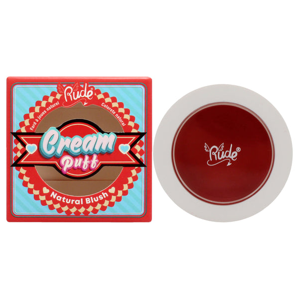 Rude Cosmetics Cream Puff Natural Blush - 21044 Fruit Tart by Rude Cosmetics for Women - 0.21 oz Blush