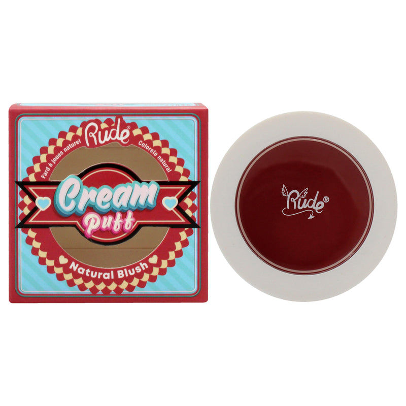 Rude Cosmetics Cream Puff Natural Blush - Shortcake by Rude Cosmetics for Women - 0.21 oz Blush