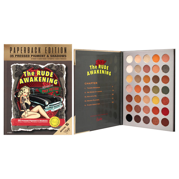 Rude Cosmetics The Rude Awakening Eyeshadow Palette - Paperback Edition by Rude Cosmetics for Women - 0.74 oz Palette