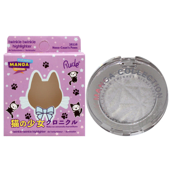 Rude Cosmetics Manga Collection Twinkle Twinkle Highlighter - 38228 Neko-Chans Paws by Rude Cosmetics for Women - 0.14 oz Highlighter