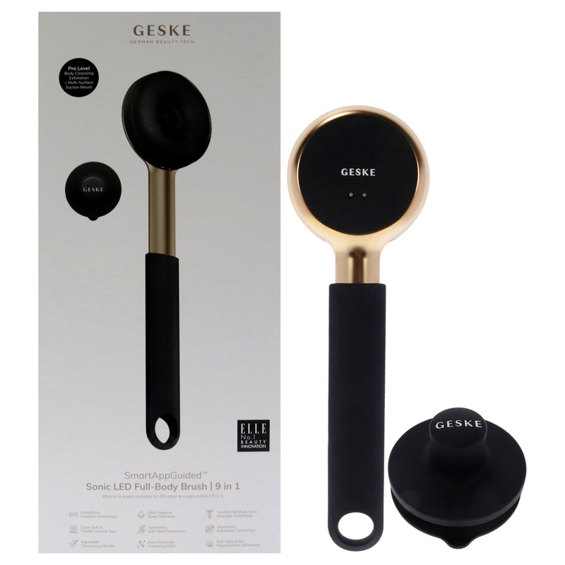 Geske Sonic LED Full-Body Brush 9 in 1 - Gray by Geske for Women - 1 Pc Brush