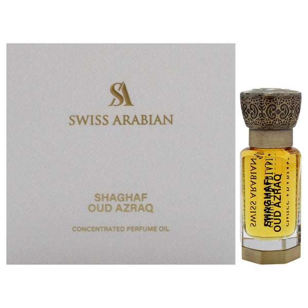 Swiss Arabian Shaghaf Oud Azraq by Swiss Arabian for Unisex - 0.4 oz Parfum Oil