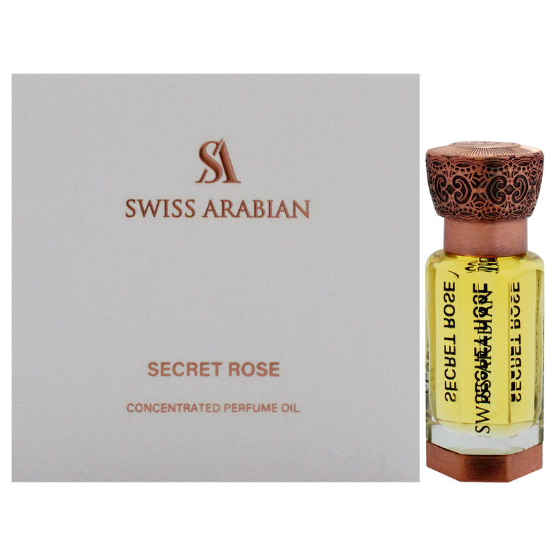 Swiss Arabian Secret Rose by Swiss Arabian for Unisex - 0.4 oz Parfum Oil