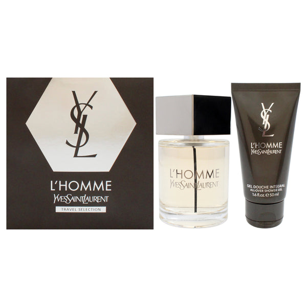 Yves Saint Laurent LHomme by Yves Saint Laurent for Men - 2 Pc Gift Set 3.3oz EDT Spray, 1.6oz Shower Gel