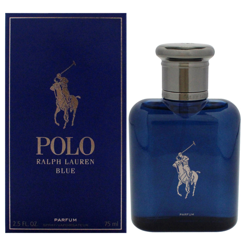 Ralph Lauren Polo Blue by Ralph Lauren for Men - 2.5 oz Parfum Spray (Refillable)
