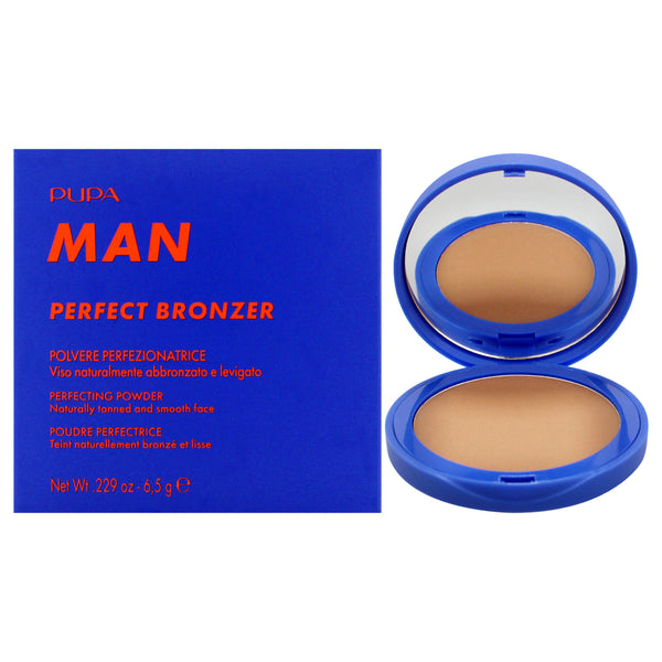 Pupa Milano Perfect Bronzer Perfecting Powder - 002 Medium Dark by Pupa Milano for Men - 0.229 oz Bronzer