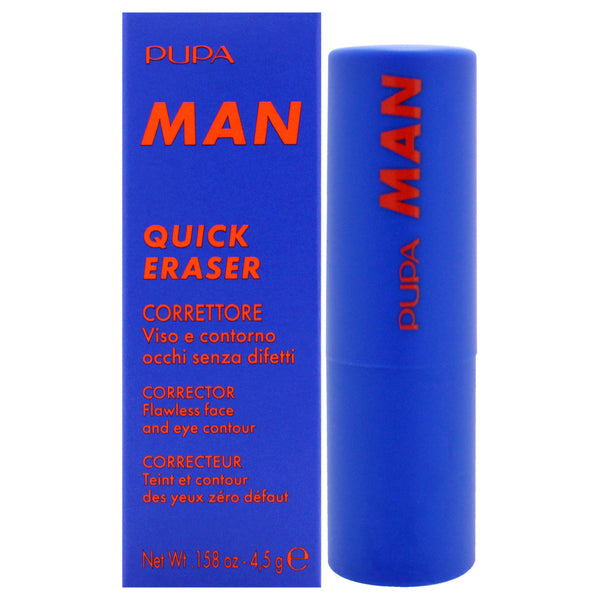 Pupa Milano Quick Eraser Corrector - 001 Light-Medium by Pupa Milano for Men - 0.158 oz Concealer