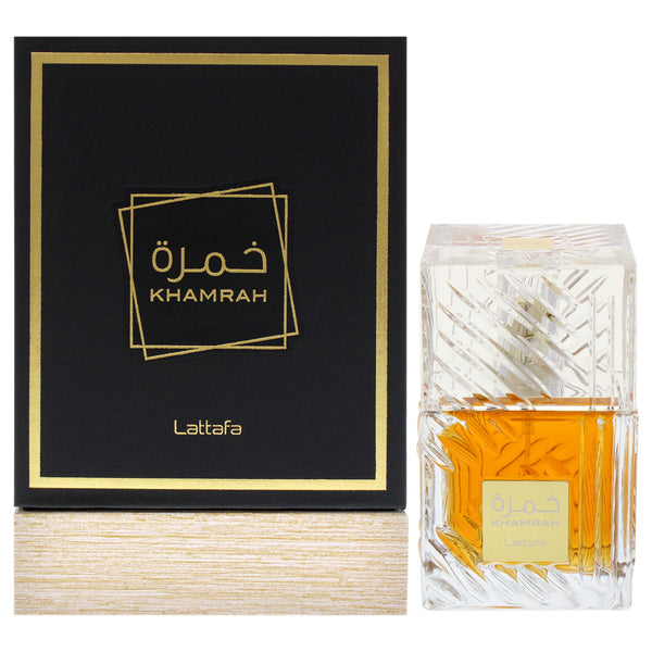 Lattafa Khamrah by Lattafa for Men - 3.4 oz EDP Spray