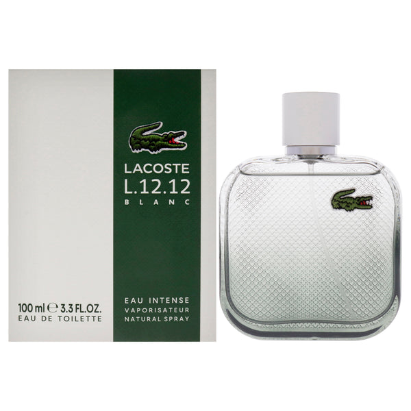 Lacoste Lacoste Eau De L.12.12 Blanc Eau Intense by Lacoste for Men - 3.3 oz EDT Spray