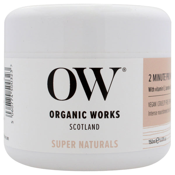 Organic Works Super Naturals 2 Minute Pro Nourish Hair Mask by Organic Works for Unisex - 5.07 oz Mask