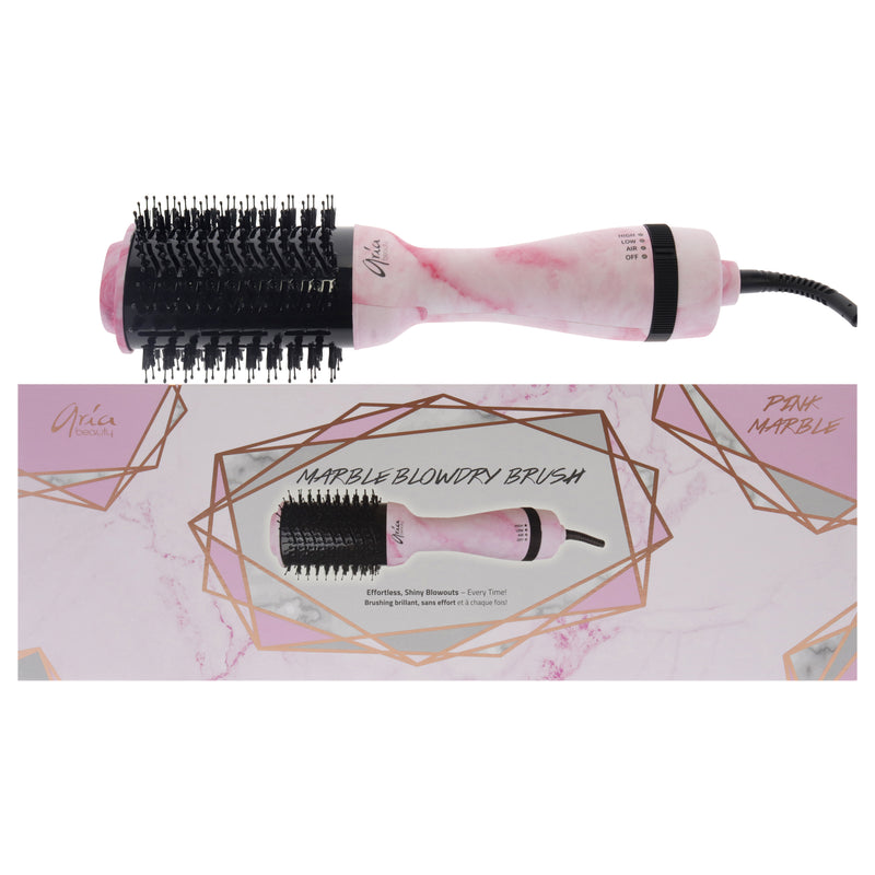 Aria Beauty Blowdry Brush - Pink Marble by Aria Beauty for Women - 1 Pc Brush