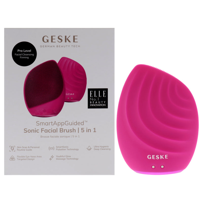 Geske Sonic Facial Brush 5 in 1 - Magenta by Geske for Women - 1 Pc Brush