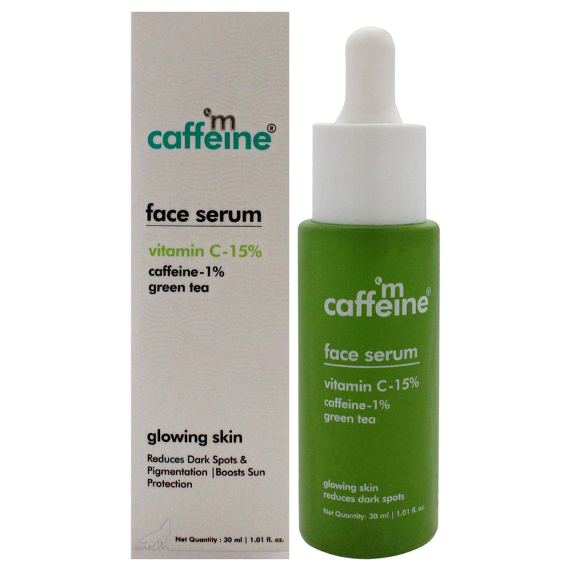 mCaffeine Face Serum with Vitamin C 15 Percent by mCaffeine for Unisex - 1.01 oz Serum