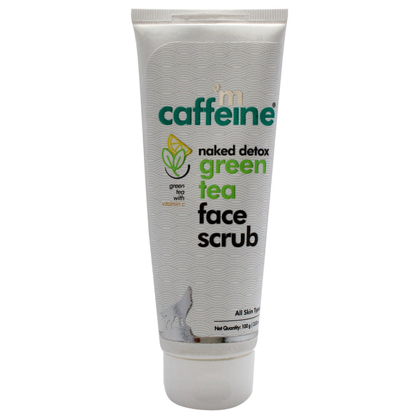 mCaffeine Naked Detox Green Tea Face Scrub by mCaffeine for Unisex - 3.53 oz Scrub