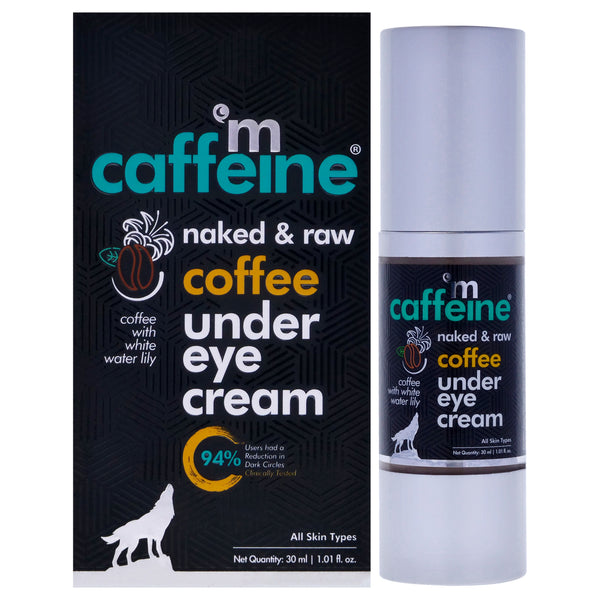 mCaffeine Naked and Raw Coffee Under Eye Cream - White Water Lily - All Skin Types by mCaffeine for Unisex - 1.01 oz Cream