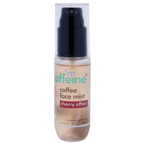 mCaffeine Coffee Face Mist - Cherry Affair - Energizes and Hydrates Skin by mCaffeine for Unisex - 1.69 oz Mist