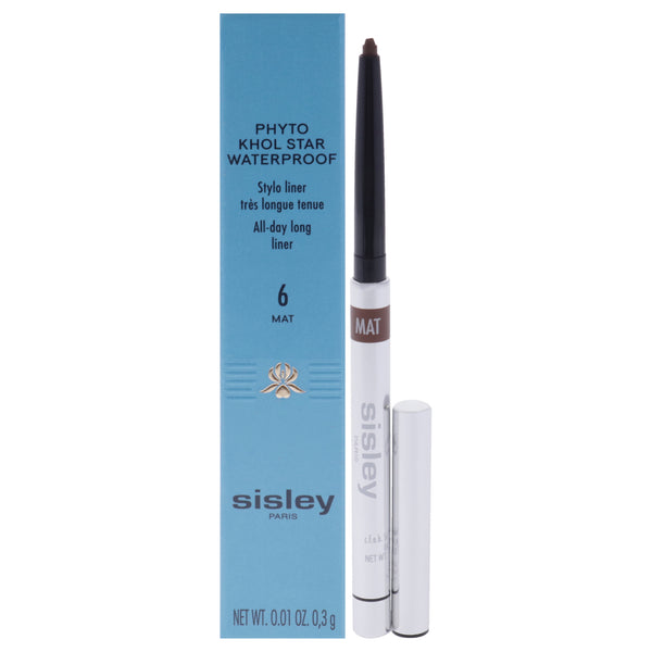 Sisley Phyto Khol Star Waterproof - 6 Matte Chestnut by Sisley for Women - 0.01 oz Eyeliner