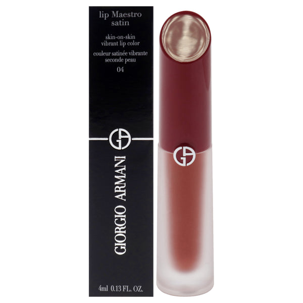 Giorgio Armani Lip Maestro Satin Lipstick - 04 Live Concert by Giorgio Armani for Women - 0.13 oz Lipstick