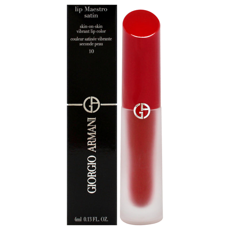 Giorgio Armani Lip Maestro Satin Long-Lasting Lipstick - 10 In Love by Giorgio Armani for Women - 0.13 oz Lipstick