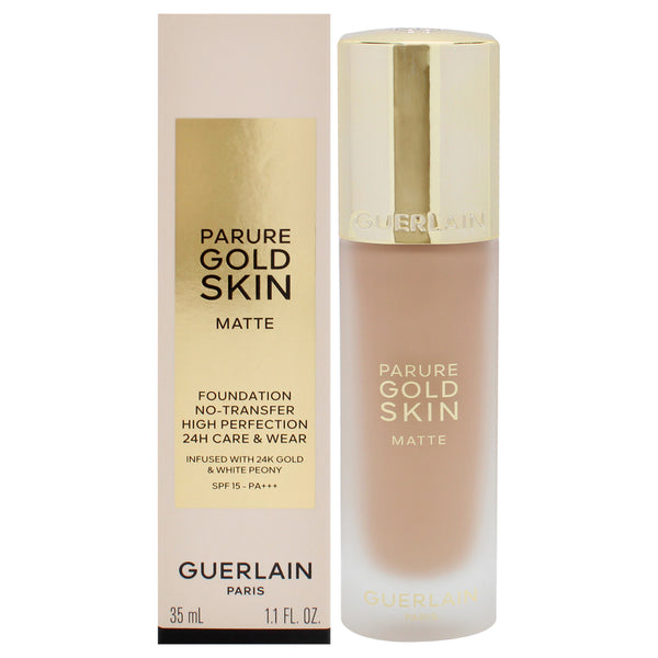 Guerlain Parure Gold Skin Matte 24H Wear No-Transfer Foundation SPF 15 - 3N Neutral by Guerlain for Women - 1.1 oz Foundation