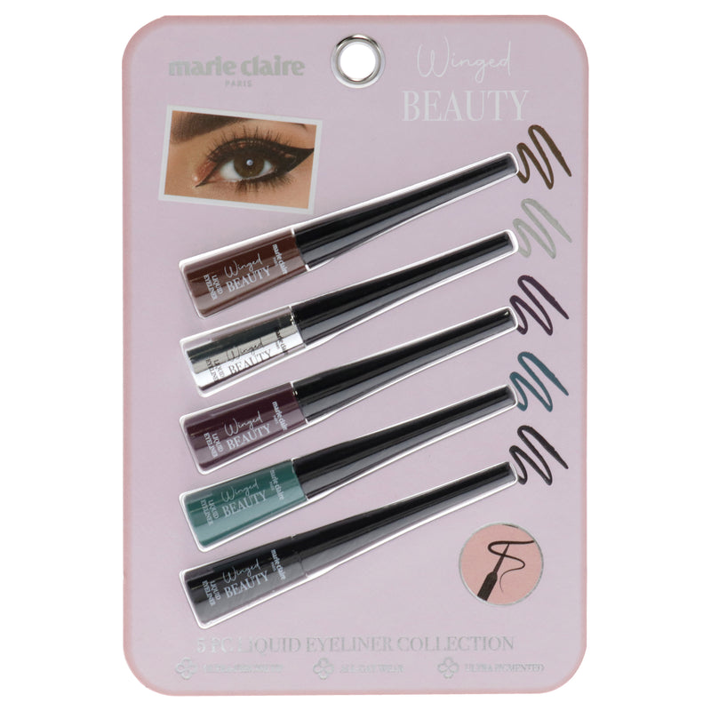 Marie Claire Liquid Eyeliner Collection Set by Marie Claire for Women - 5 Pc Liquid Eyeliner