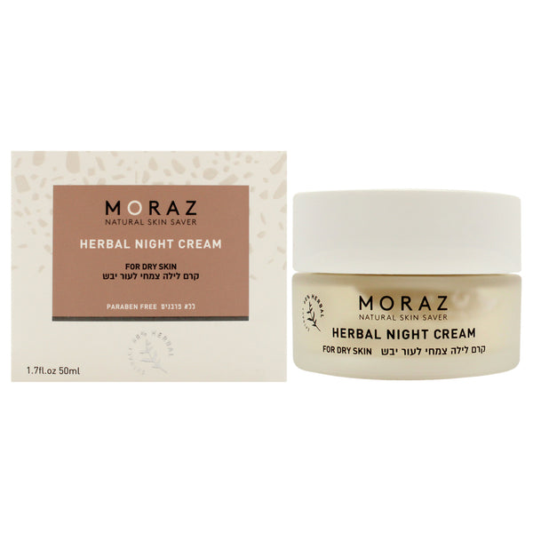 Moraz Herbal Night Cream - Dry Skin by Moraz for Unisex - 1.7 oz Cream