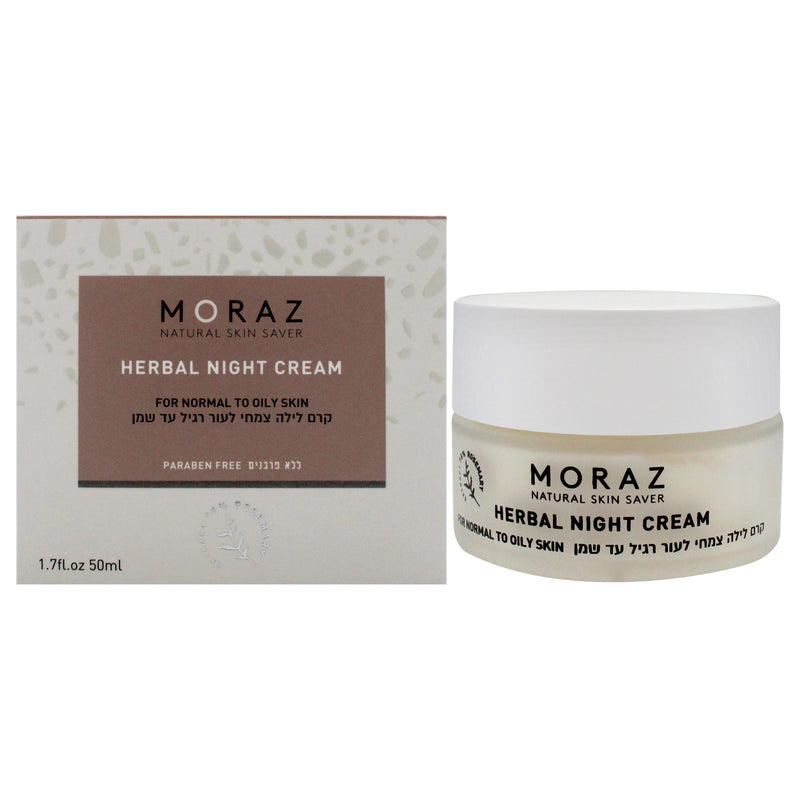 Moraz Herbal Night Cream For Normal to Oily Skin by Moraz for Unisex - 1.7 oz Cream