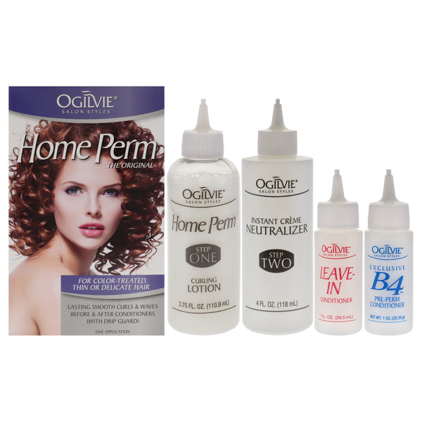 Ogilvie Salon Styles Home Perm The Original For Color Treated Thin Or Delicate Hair by Ogilvie Salon Styles for Women - 1 Application Treatment