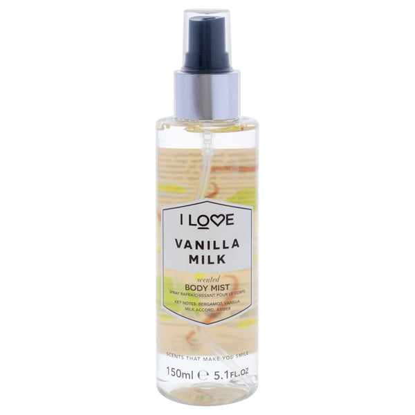 I Love Cosmetics Scented Body Mist - Vanilla Milk by I Love Cosmetics for Women - 5.1 oz Body Mist