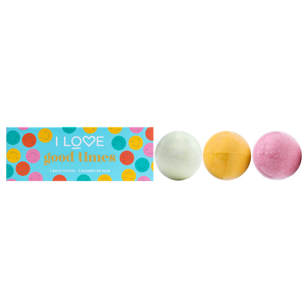 I Love Cosmetics Good Times Bath Fizzer Pack by I Love Cosmetics for Women - 3 x 5.30 oz Bath Bombs