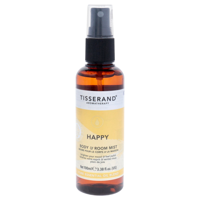 Tisserand Body and Room Mist - Happy by Tisserand for Unisex - 3.38 oz Room Mist