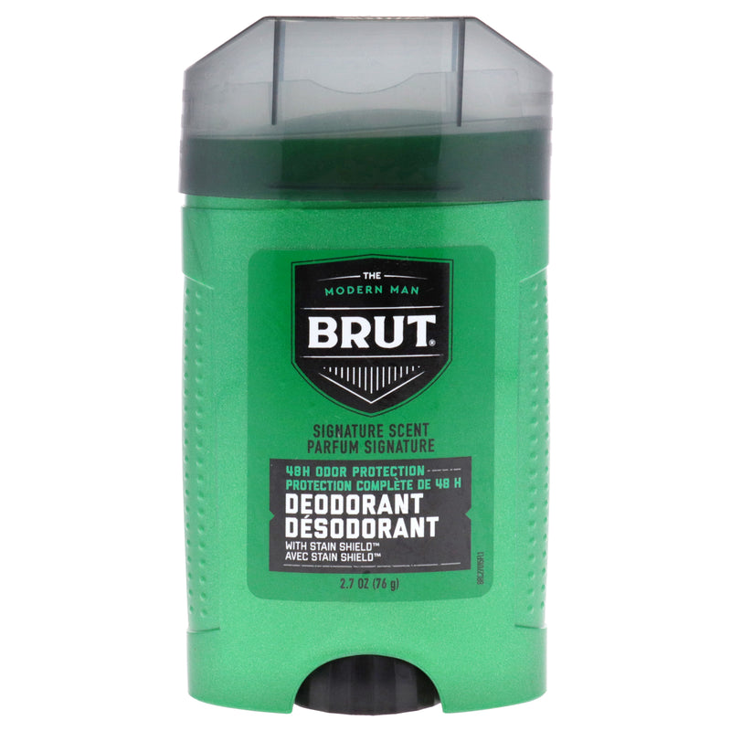 Brut Signature Scent 48H Odor Protection Deodorant by Brut for Men - 2.7 oz Deodorant Stick