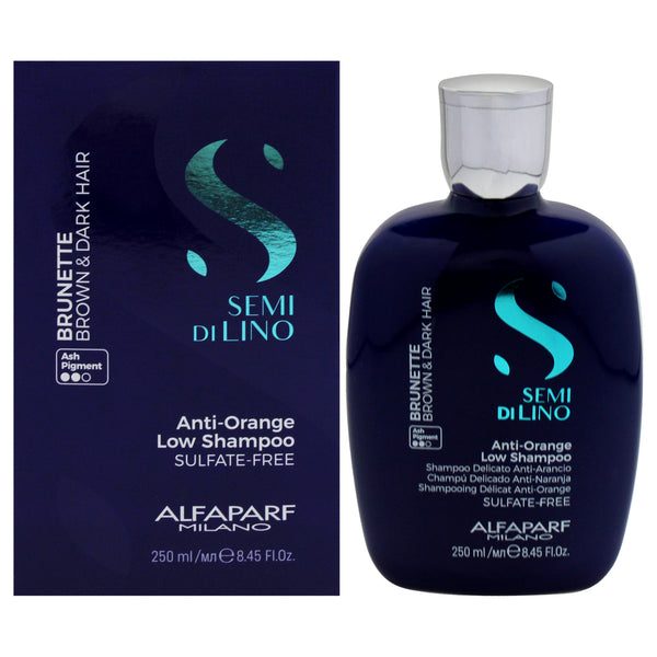 Alfaparf Milano Semi Di Lino Brunette Anti-Orange Low Shampoo by Alfaparf Milano for Unisex - 8.45 oz Shampoo