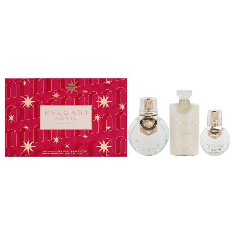 Bvlgari Omnia Crystalline by Bvlgari for Women Pc Gift Set