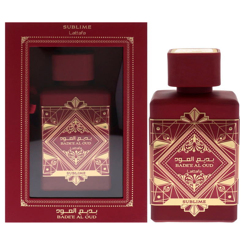 Lattafa Badee Al Oud Sublime by Lattafa for Men - 3.4 oz EDP Spray