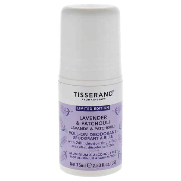 Tisserand Roll-On Deodorant - Lavender and Patchouli by Tisserand for Unisex - 2.53 oz Deodorant Roll-On