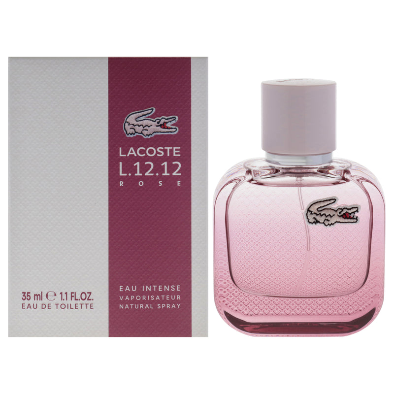 Lacoste Lacoste Eau De L.12.12 Rose Eau Intense by Lacoste for Women - 1.1 oz EDT Spray