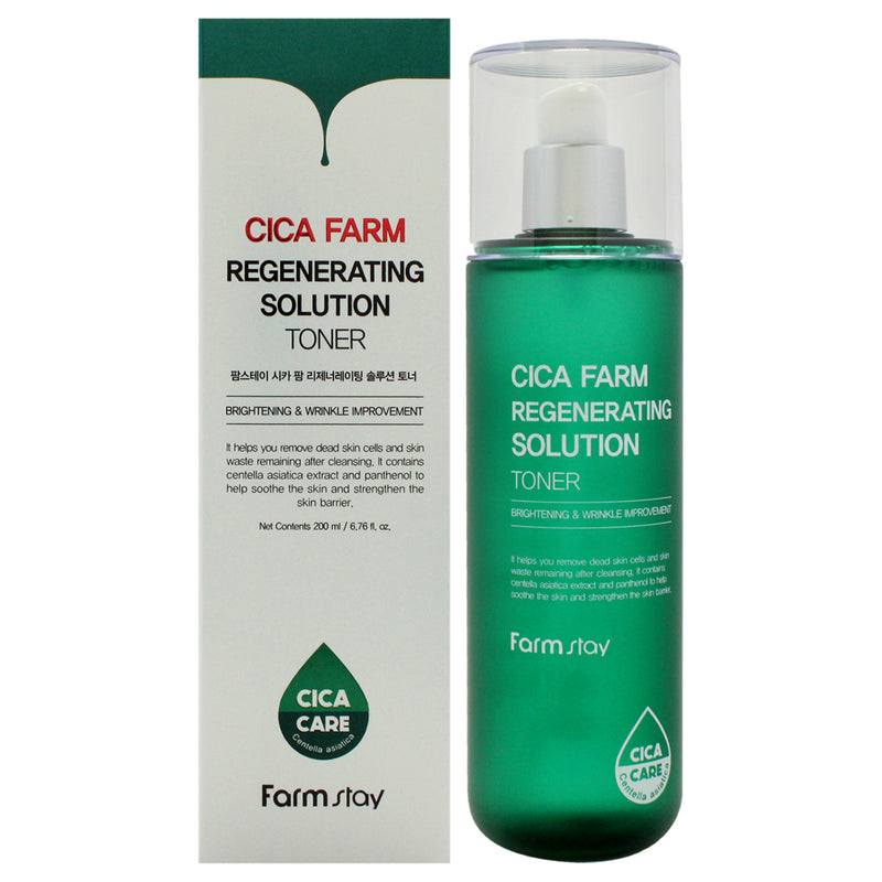 Cica Farm Regenerating Solution Toner by FarmStay for Women - 6.76 oz Toner