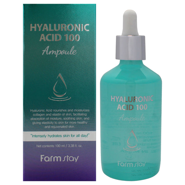 Hyaluronic Acid 100 Ampoule by FarmStay for Women - 3.38 oz Treatment