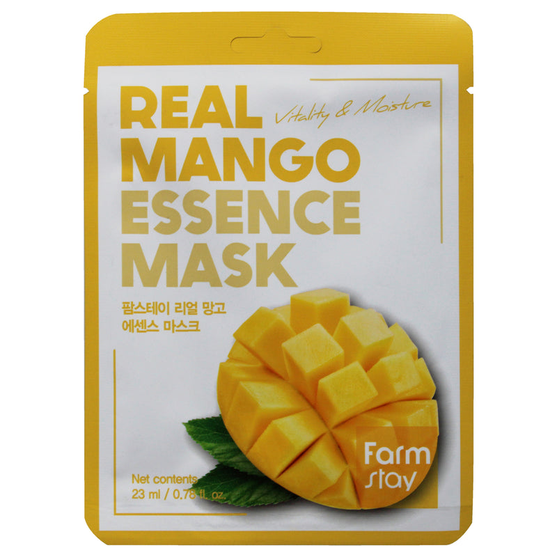 Essence Mask - Real Mango by FarmStay for Women - 0.78 oz Mask