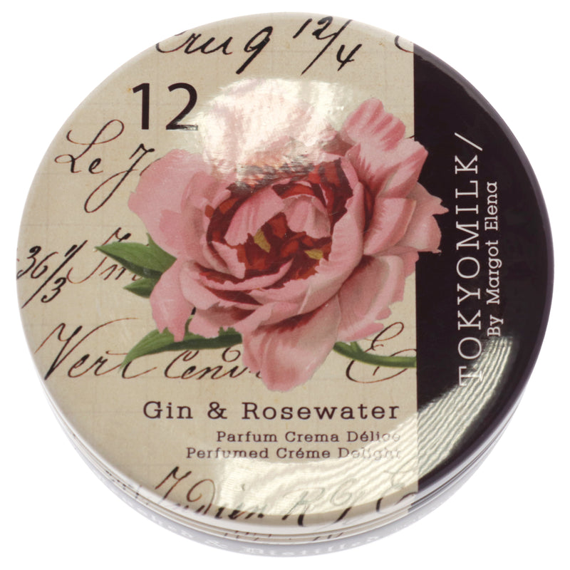 TokyoMilk Gin and Rosewater Parfumed Creme Delight No 12 by TokyoMilk for Unisex - 2.5 oz Cream