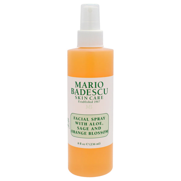 Mario Badescu Facial Spray with Aloe Sage and Orange Blossom by Mario Badescu for Unisex - 8 oz Spray