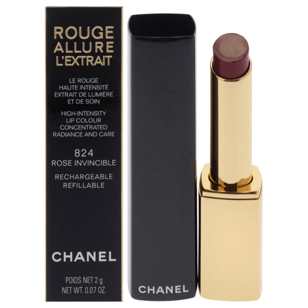 Chanel Rouge Allure Lextrait Lipstick - 824 Rose Invincible by Chanel for Women - 0.07 oz Lipstick (Refillable)